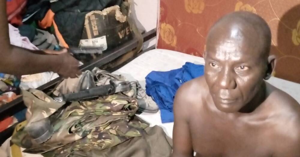 Detectives in Turkana recover a pistol, bullets and military attire from a civilian house.
