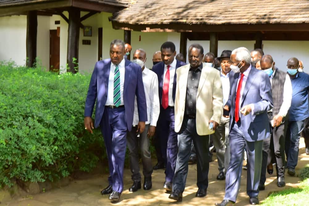 ODM leader Raila Odinga and Mt Kenya billionaires. Photo: Raila Odinga.