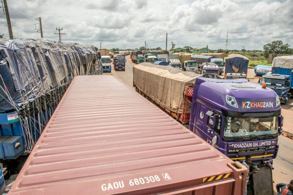 The fallout from sanctions against Niamey over the July coup included trucks stuck at Benin's closed border with Niger in September