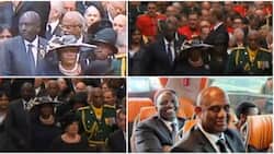 William Ruto, First Lady Rachel Spotted in Black Outfits and Hat at Queen Elizabeth II's Burial Ceremony