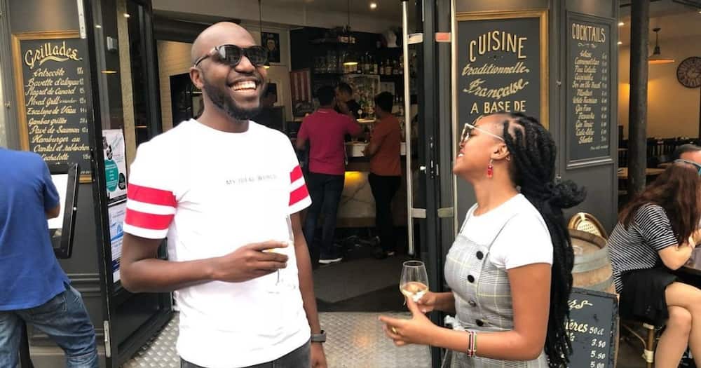 Larry Madowo, Edith Kimani spotted cosying up together.