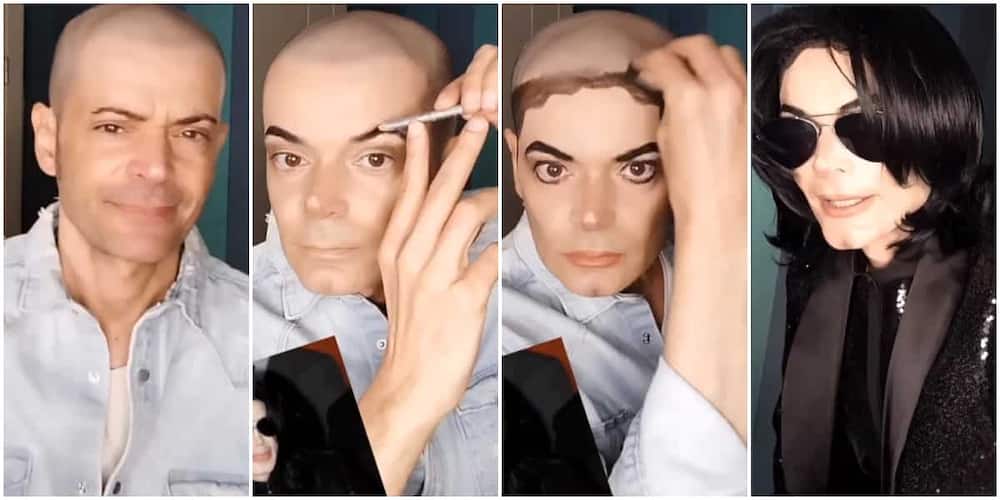 Man transforms to Michael Jackson