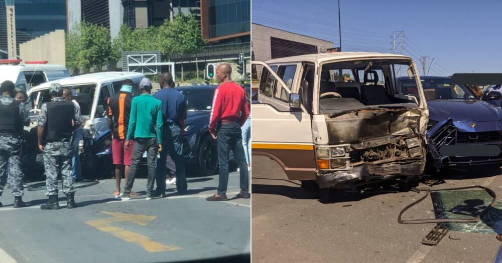 A matatu driver allegedly hit a Lamborghini