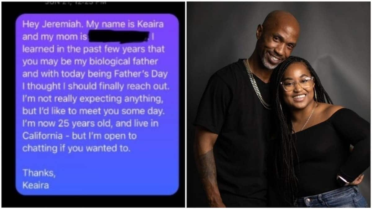 Lady reunites with dad 25 years after he abandoned her mother - Tuko.co.ke