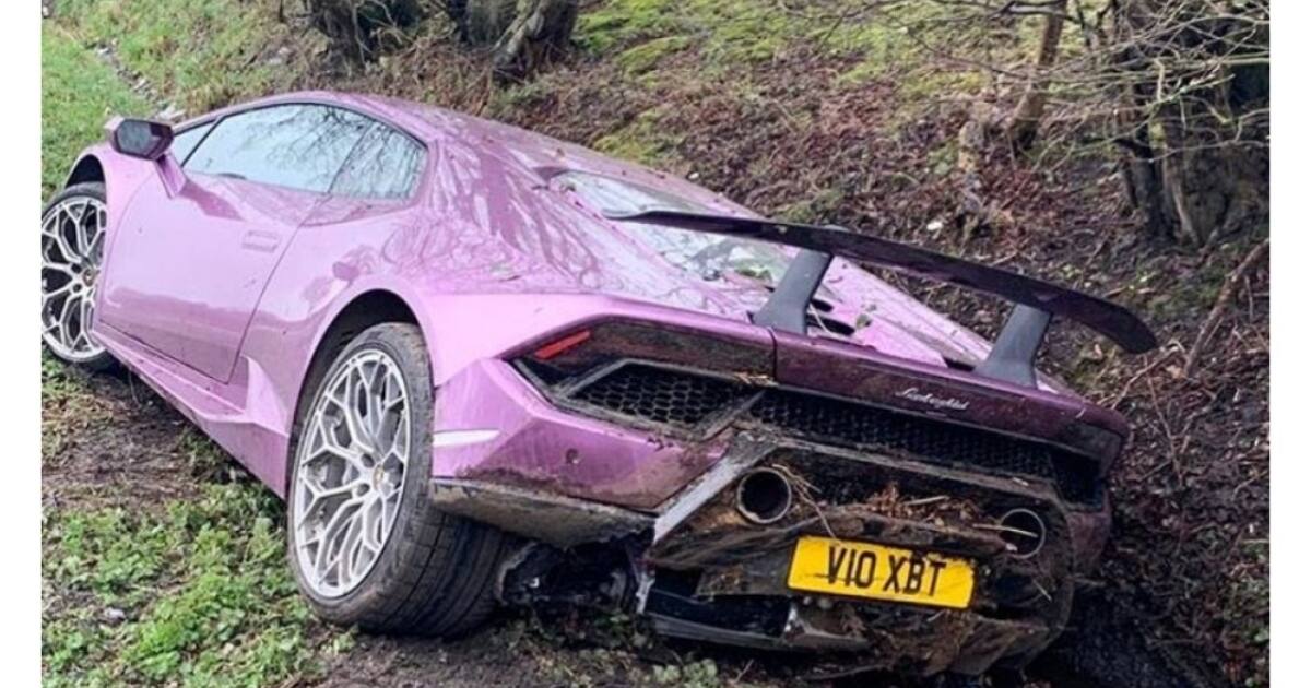 London bitcoin tycoon crashes KSh 35.7 million lamborghini into a ditch