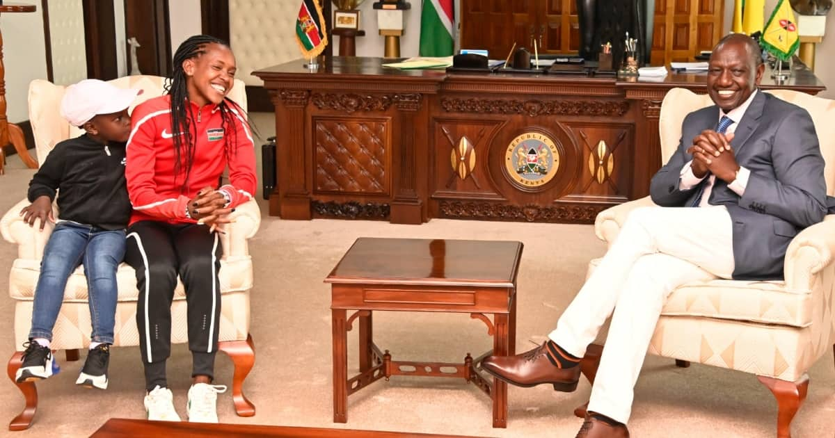 William Ruto Hosts Faith Kipyegon For Breakfast At State House Days ...