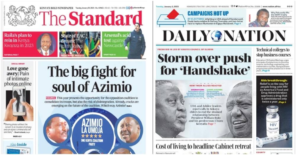 Kenyan Newspapers Review Fresh Bid To Unite William Ruto Uhuru Kenyatta Ignites Political Storm Tuko Co Ke