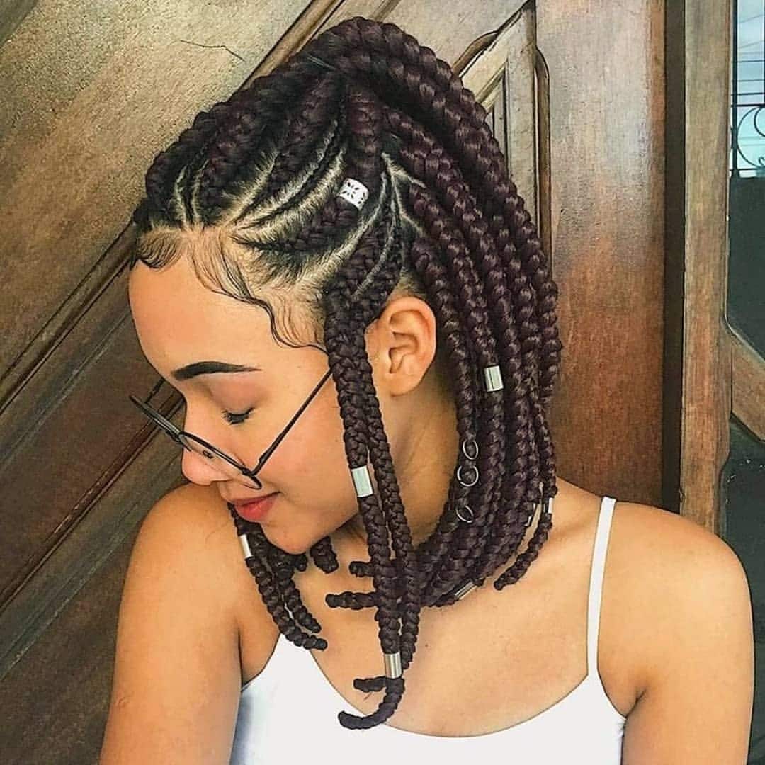 hairstyles braids with weave