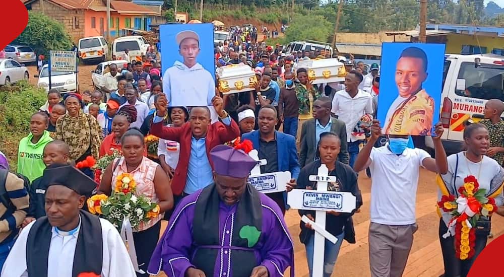 Brothers who died in Murang'a were buried on May 25.