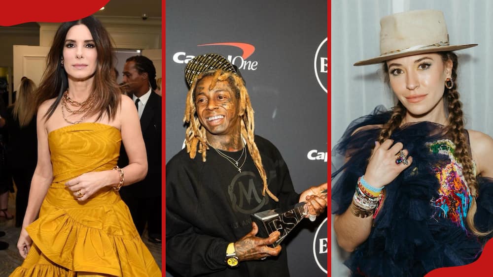 Celebrities Sandra Bullock, Lil Wayne, and Lauren Daigle