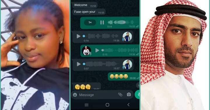 Lady posts her chat with Saudi Arabian man.