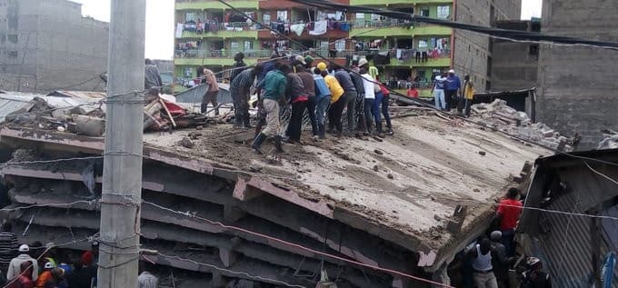 Several feared trapped after 6-storey building collapses in Tassia