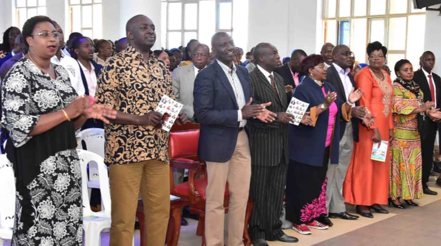 Defiant Malindi MP Aisha Jumwa attends church service with DP Ruto days after being freed on bail