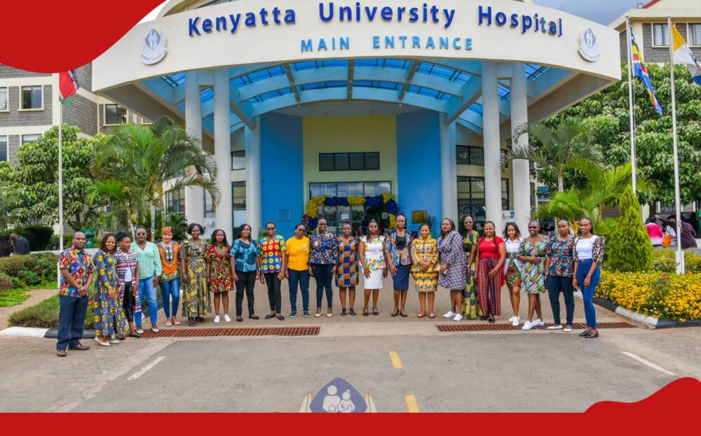 Kenyatta University Hospital's main entrance