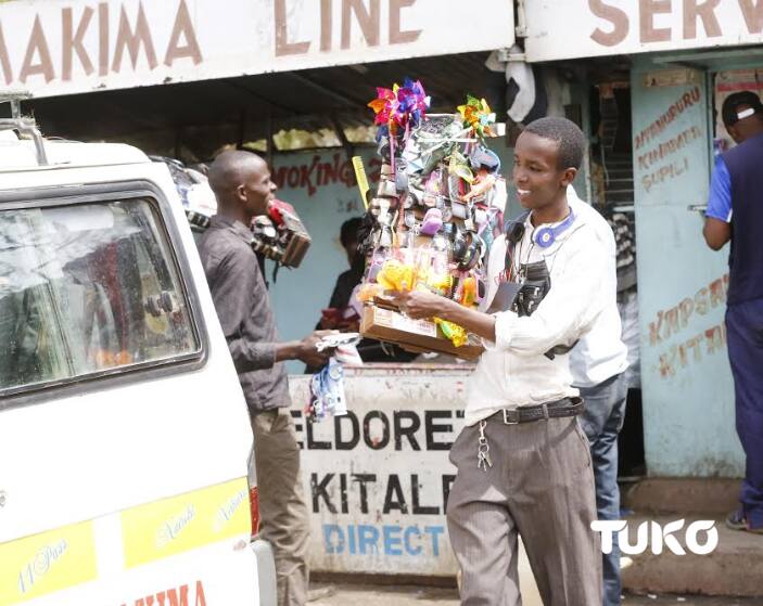 Nakuru Form Two student hawks toys, phone accessories to pay fees, take care of ailing mother