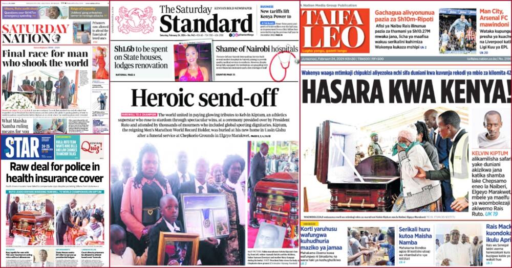 Kenya Newspapers Review for February 24.
