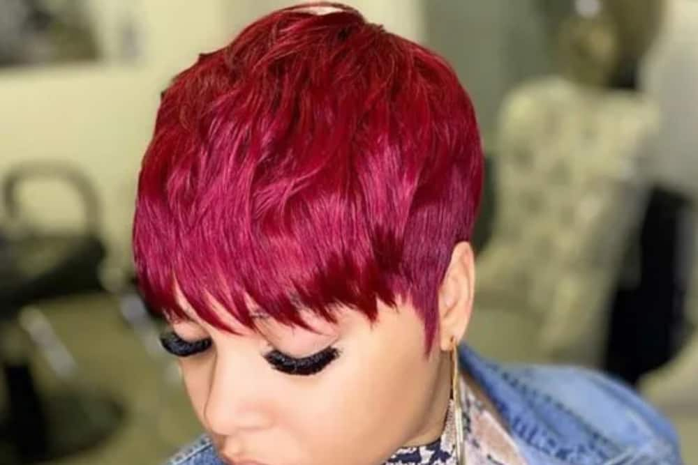 Long red hotsell weave hairstyles