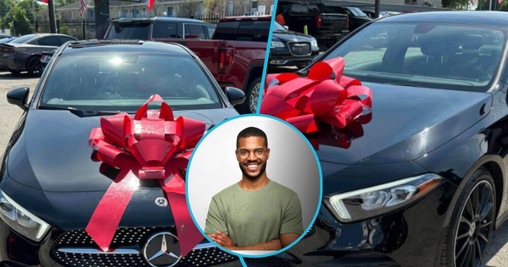 Man buys Mercedes-Benz as pre-birthday gift.