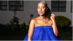 Lillian Nganga Shows Off Incredible Figure in Dark Blue Dress Months After Welcoming Son with Juliani
