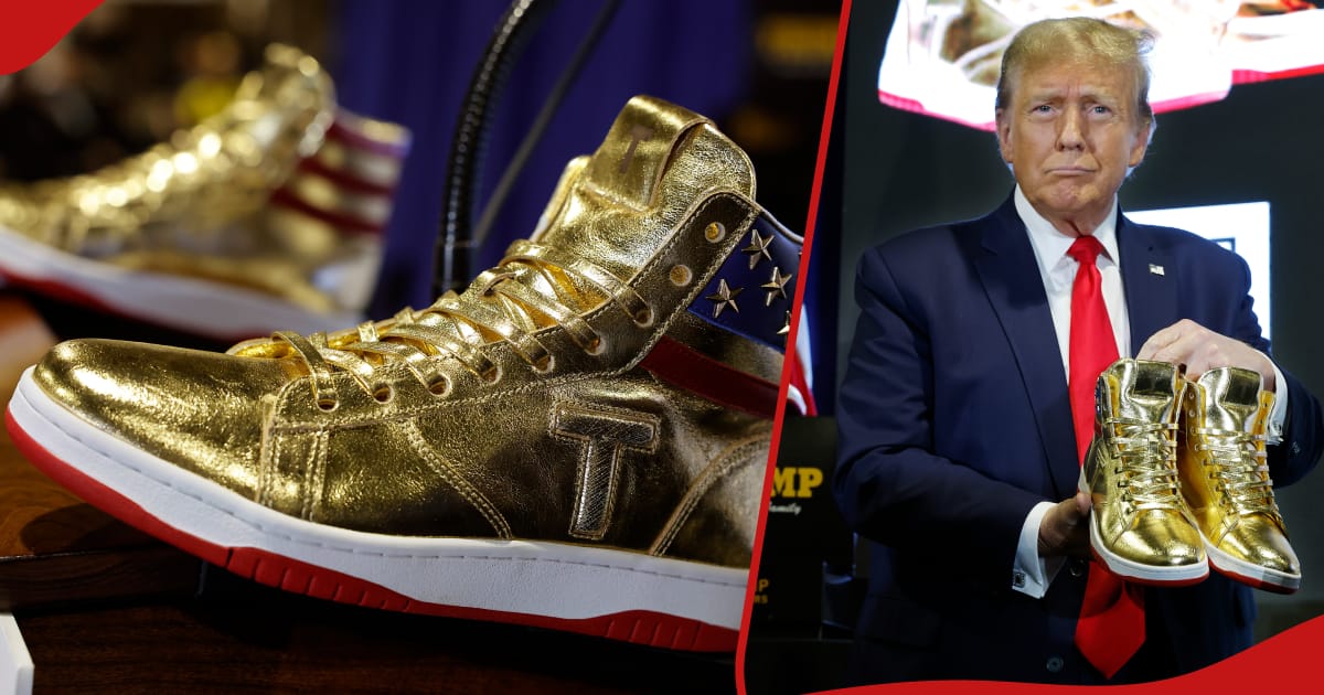 Donald Trump Launches Sneaker Line Day after Judge Ordered Him to Pay ...