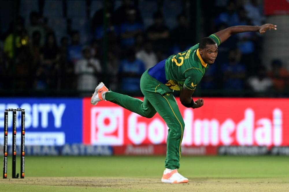 South African fast bowler Lungi Ngidi took the wicket of Shubman Gill in the 3rd ODI against India in New Delhi