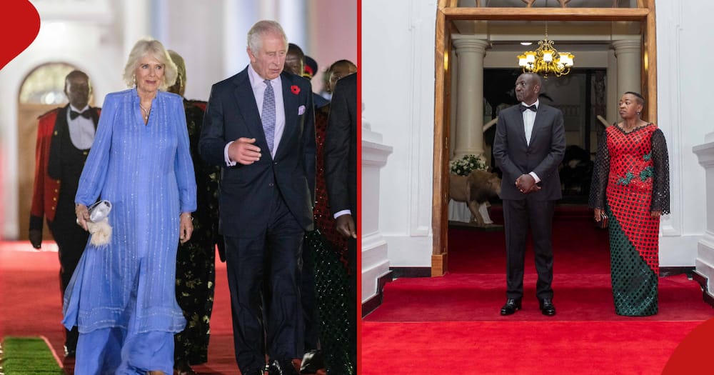 King Charles, Queen Camilla, Rachel Ruto, and William Ruto.