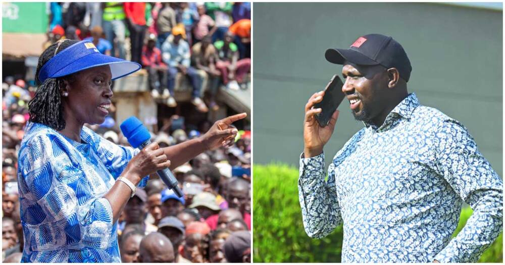 Kipchumba Murkomen and Martha Karua.