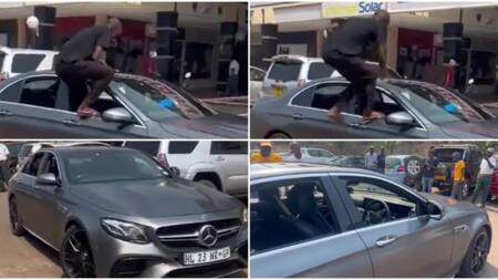 Man Stuns Locals After Showing Off His Mercedes Benz's Automatic Parking Feature