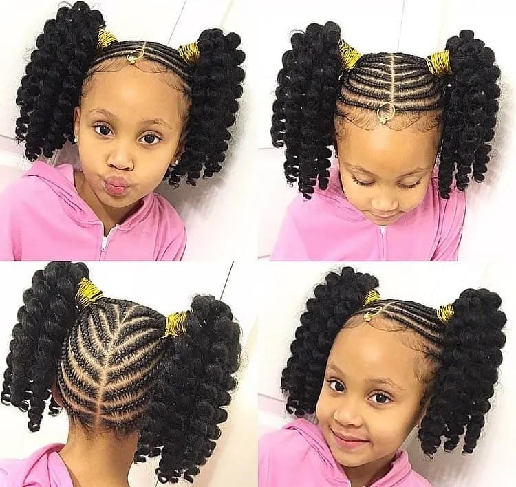 2 braided ponytails with weave hairstyles you should try out