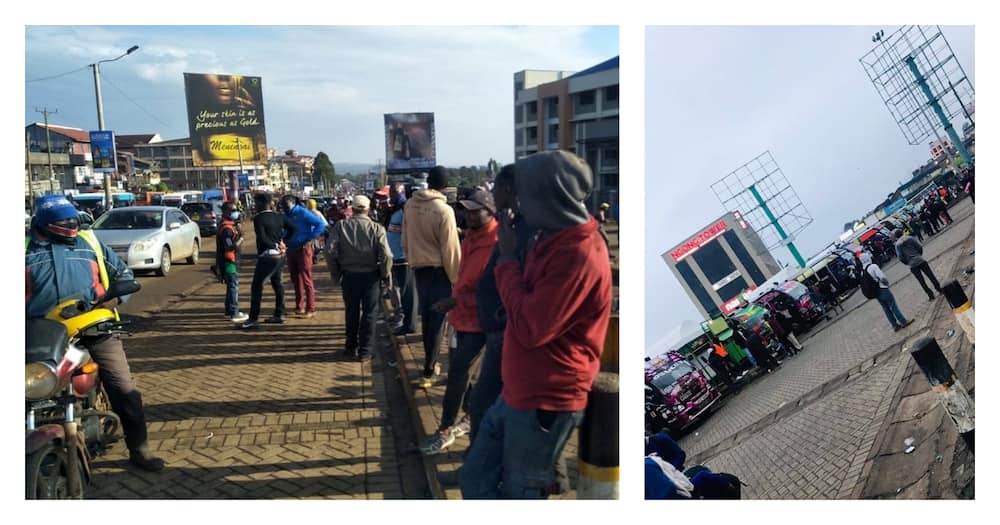 Commuters stranded as Ngong road matatus Ngong protest entry of Metro Trans