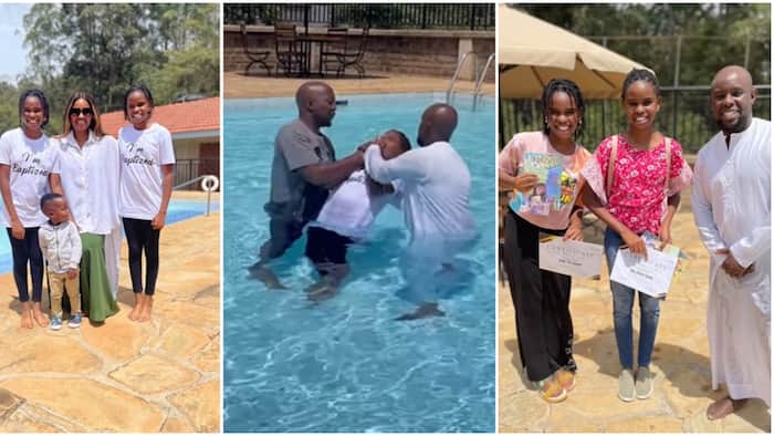 Grace Msalame Delighted as Daughters Get Baptised, Parade Certificates: "Glory to God"