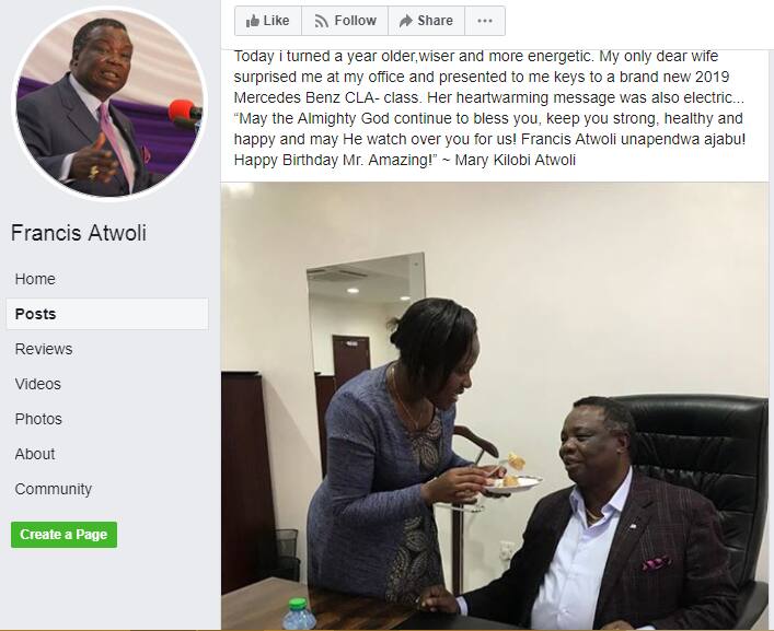 Madai ya kwamba Mary Kilobi amemunulia Atwoli gari ni ya uongo