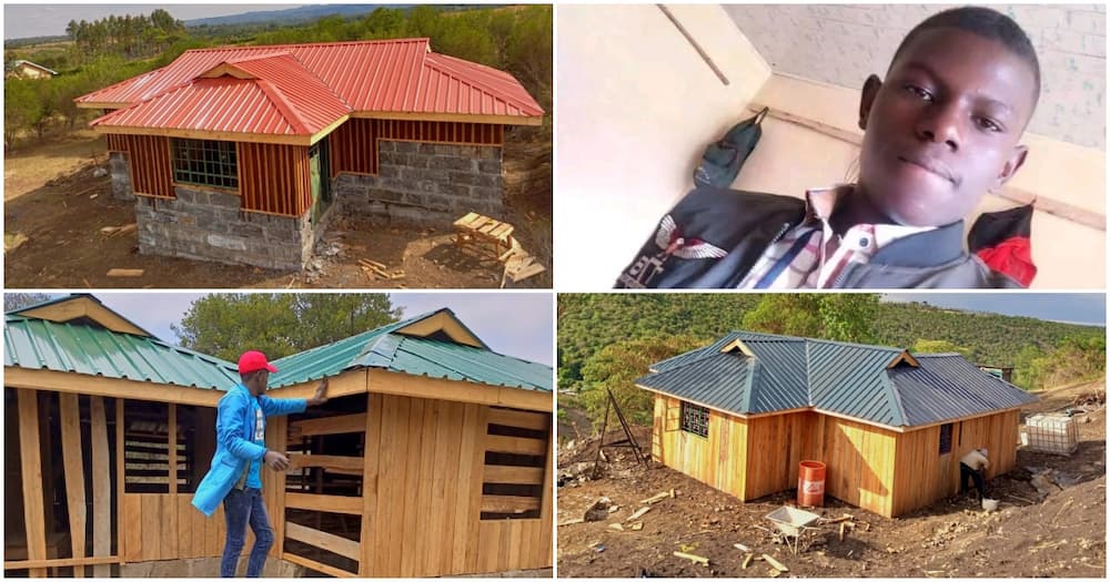 Macharia said he charges about KSh 55,000 to KSh 95,000 based on the house style and size.