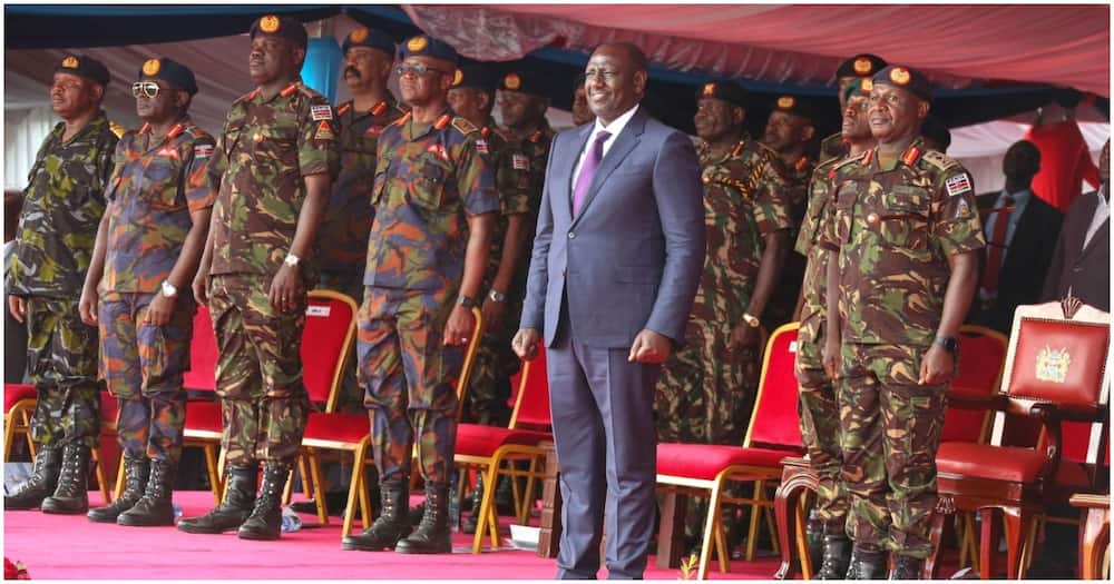 President William Ruto and Senior Military Officers