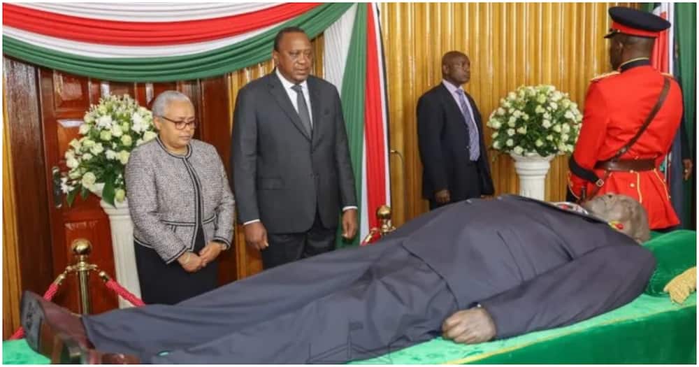 Body of Daniel Moi. Photo: State House Kenya.