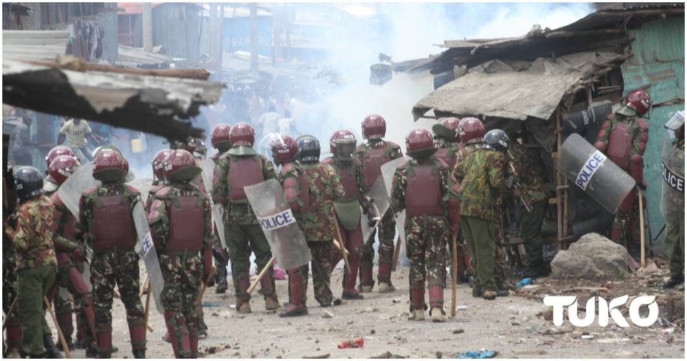 Police in Mathare