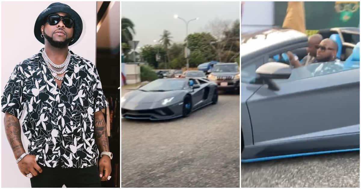 Double Excitement: Car Salesman Screams Like A Baby after Spotting Davido  Driving Posh Lamborghini 