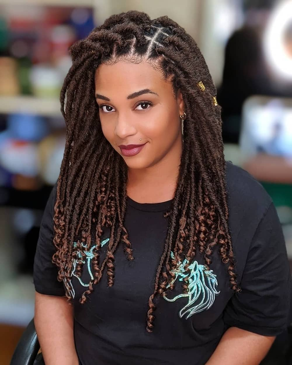 simple dreadlocks hairstyles