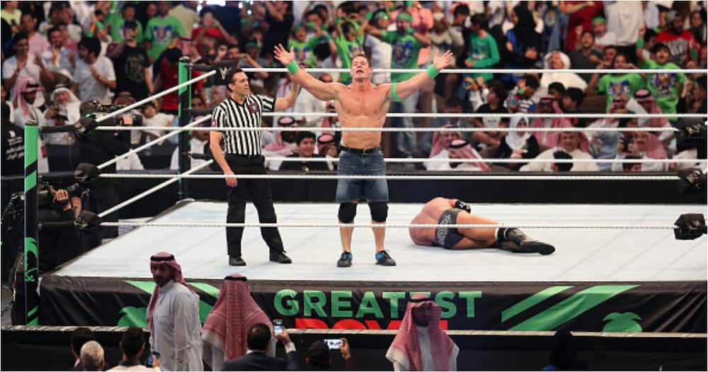 Wrestling legend John Cena in action - Getty Images.