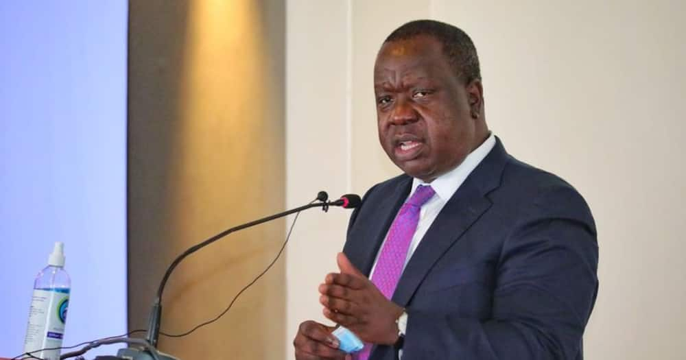 Interior Cabinet Secretary Fred Matiang'i. Photo: Fred Matiang'i.