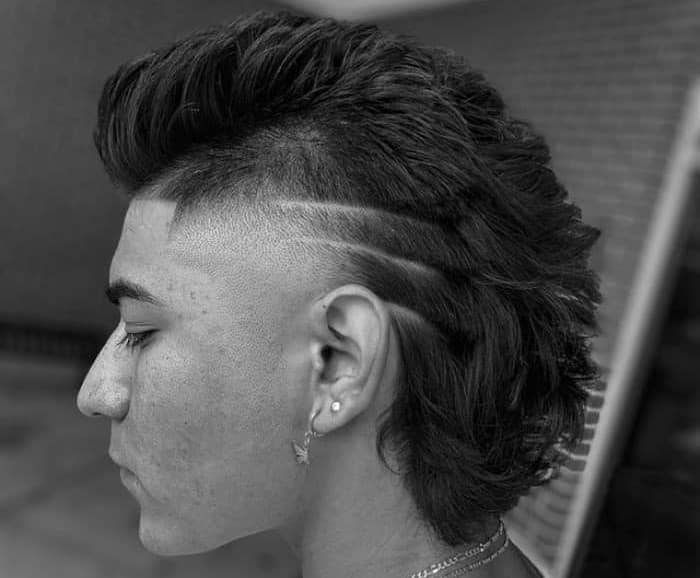 burst fade mullet