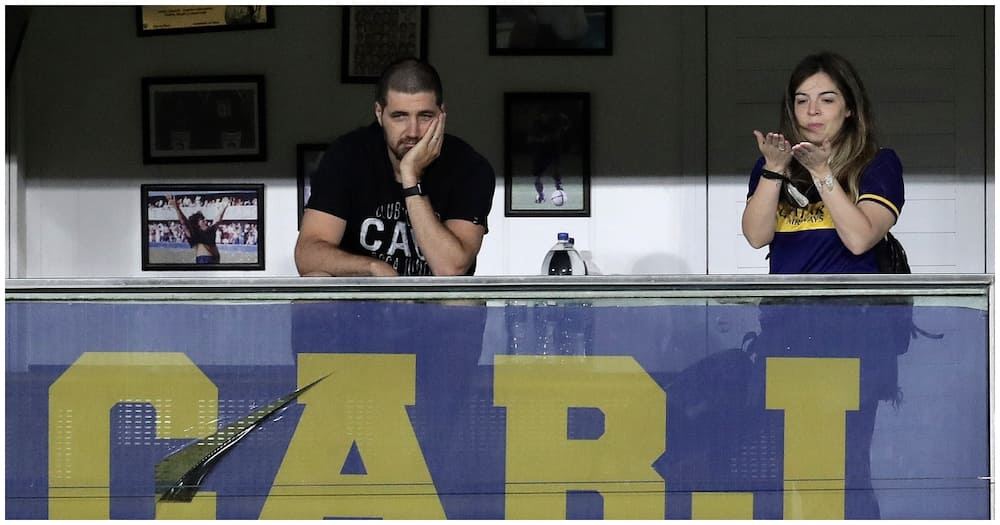 Diego Maradona's daughter moved to tears as Boca players pay moving tribute to late legend