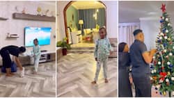 Size 8, DJ Mo Show off Exquisite Home Interior, Dining Room as They Put Christmas Decorations