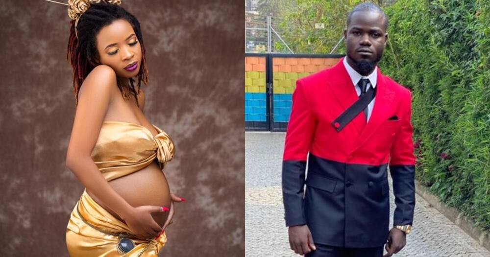 Comedian Mulamwah and Carrol Sonie are expecting their first child together.