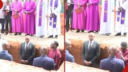 Francis Ogolla's Son Joel, Other Officials Descend Into Grave to Receive CDF's Body