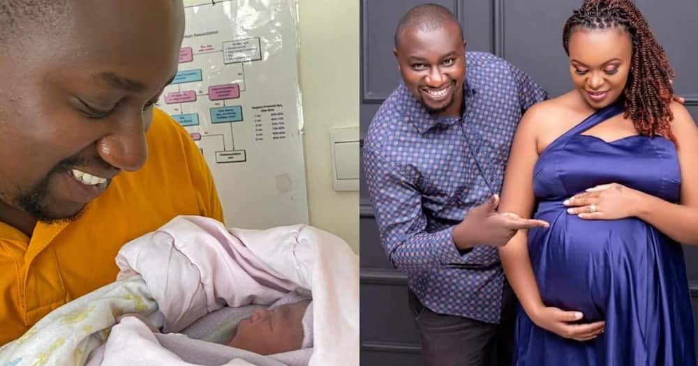 Media personality Kennedy Murithi and wife Diana Amunga welcome a baby girl.