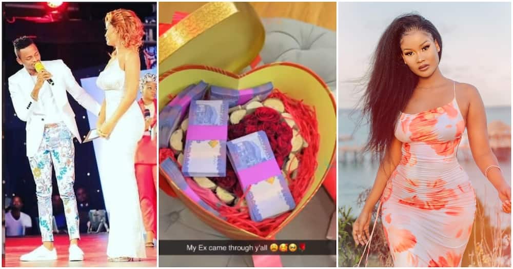 Hamisa Mobetto receives Valentine's gifts from ex-boyfriend.