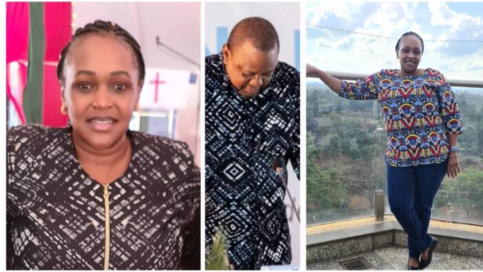 Gilgil MP Martha Wangari Defends Wearing Same Dress Design as Uhuru Kenyatta: "Wore It First"