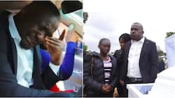 Dad of 2 Rongai Kids Allegedly Stabbed by Mum Inconsolable During Emotional Burial