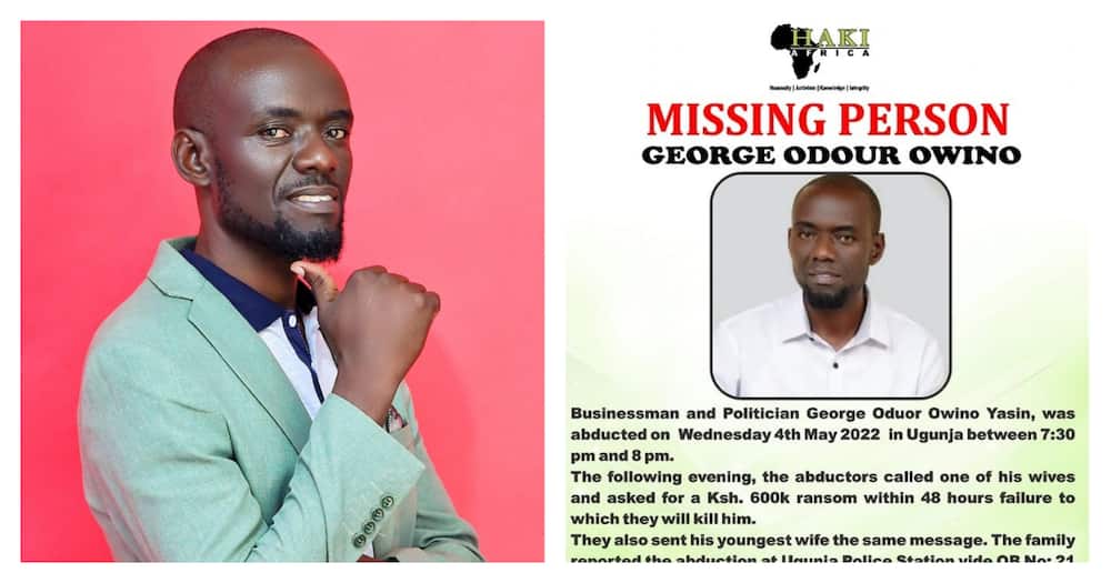 George Owino: Family of Siaya MCA Aspirant in Agony After He Goes Missing for Over 1 Week